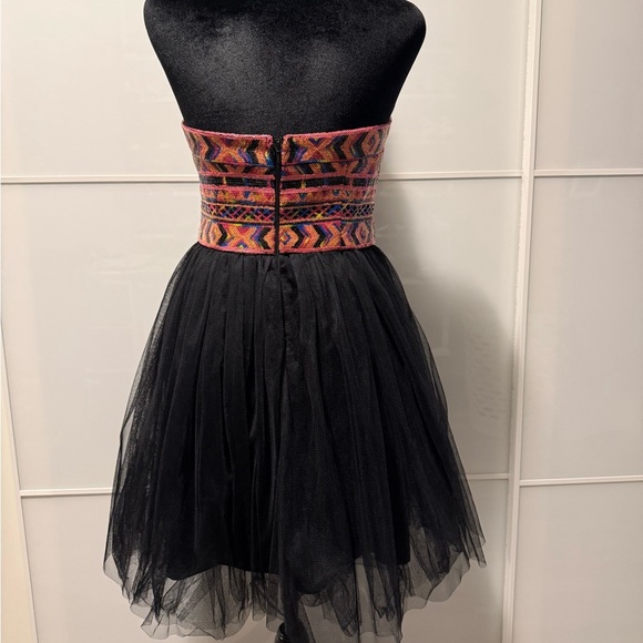 ModCloth Minuet Aztec Sequin Black Dress - Picture 3 of 5